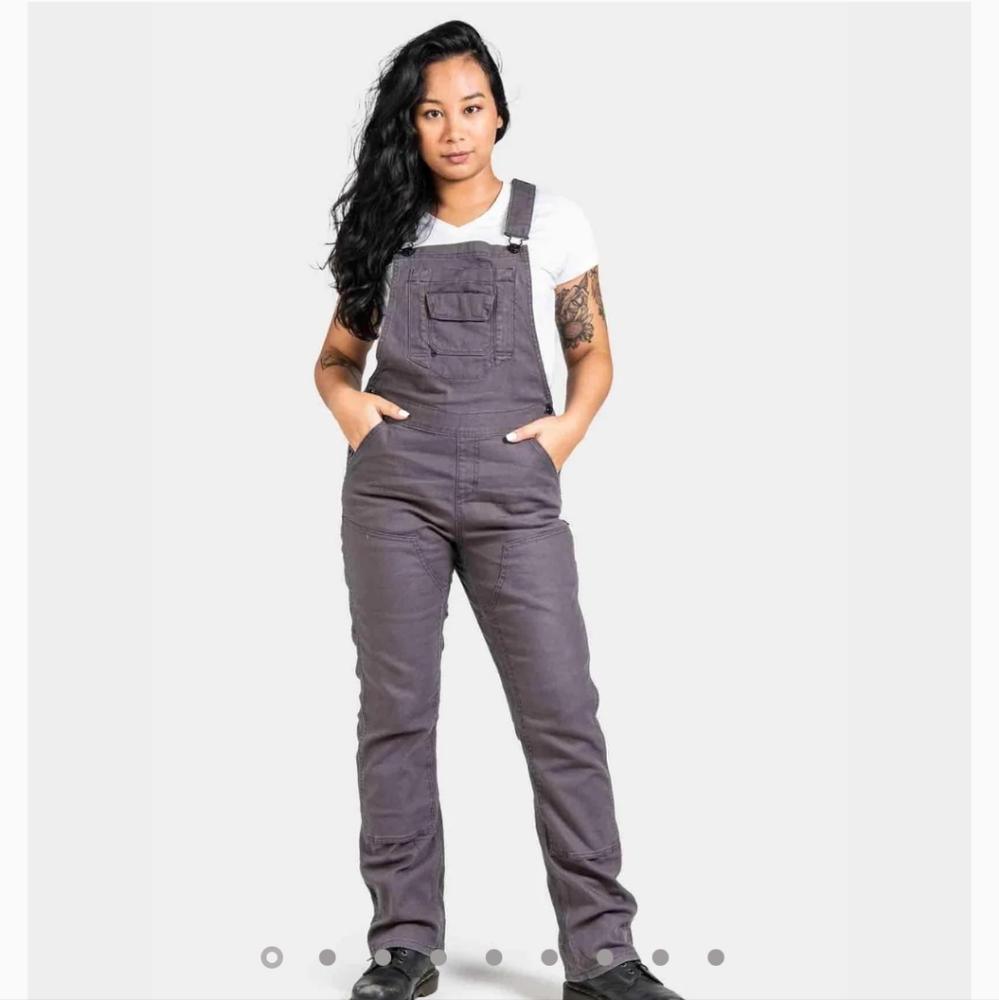 Dovetail Freshley Overalls 2/32 gray canvas